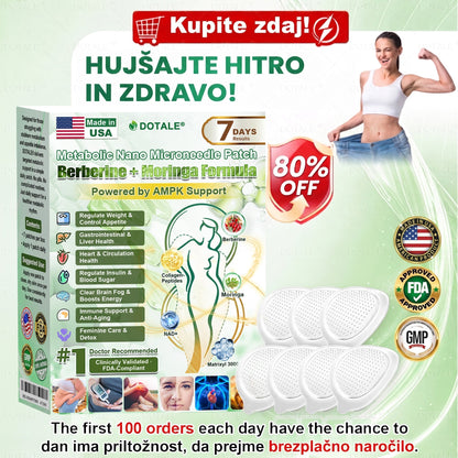 𝑫𝑶𝑻𝑨𝑳𝑬® Presnovni nanomikroiglični obliž (Samo enkrat na dan, vidne spremembe v 7 dneh)
